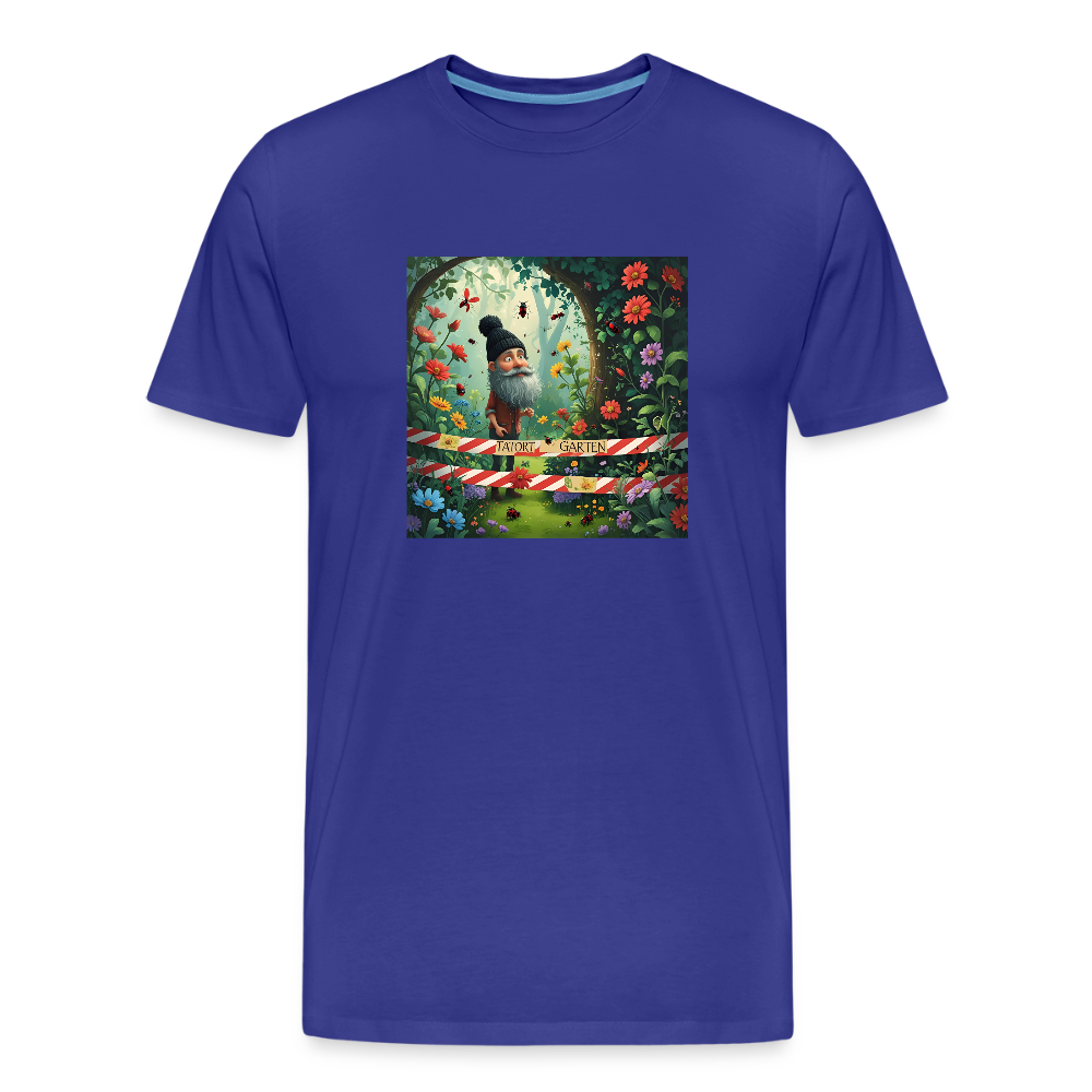 Männer Bio T-Shirt - Tatort Garten - Königsblau