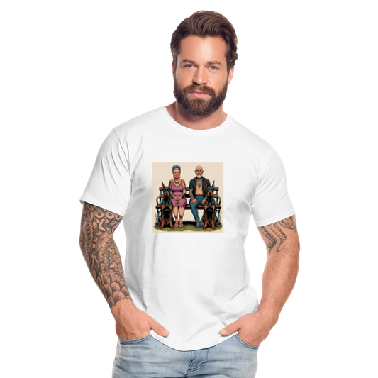 Männer Bio T-Shirt - Bank - Weiß