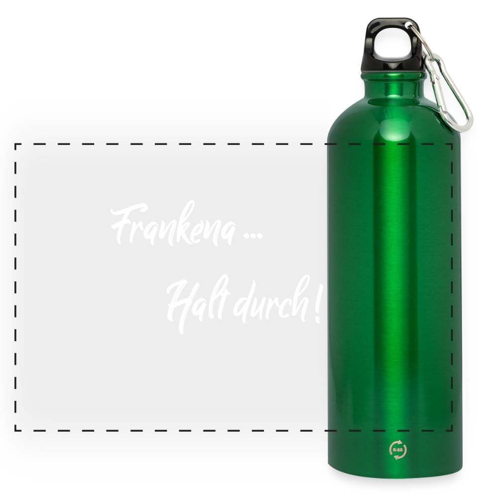 Panorama Trinkflasche mit Karabiner 750 ml - Kelly Green