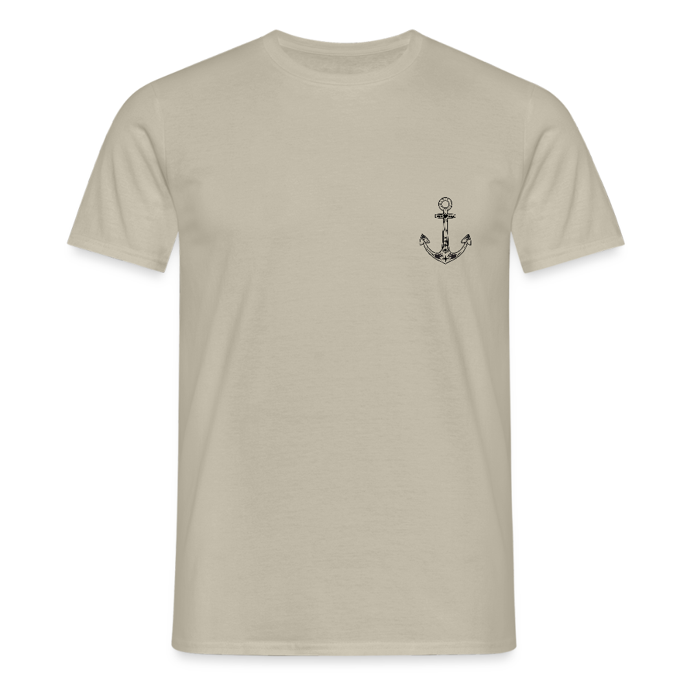Männer T-Shirt - Anker - Sandbeige