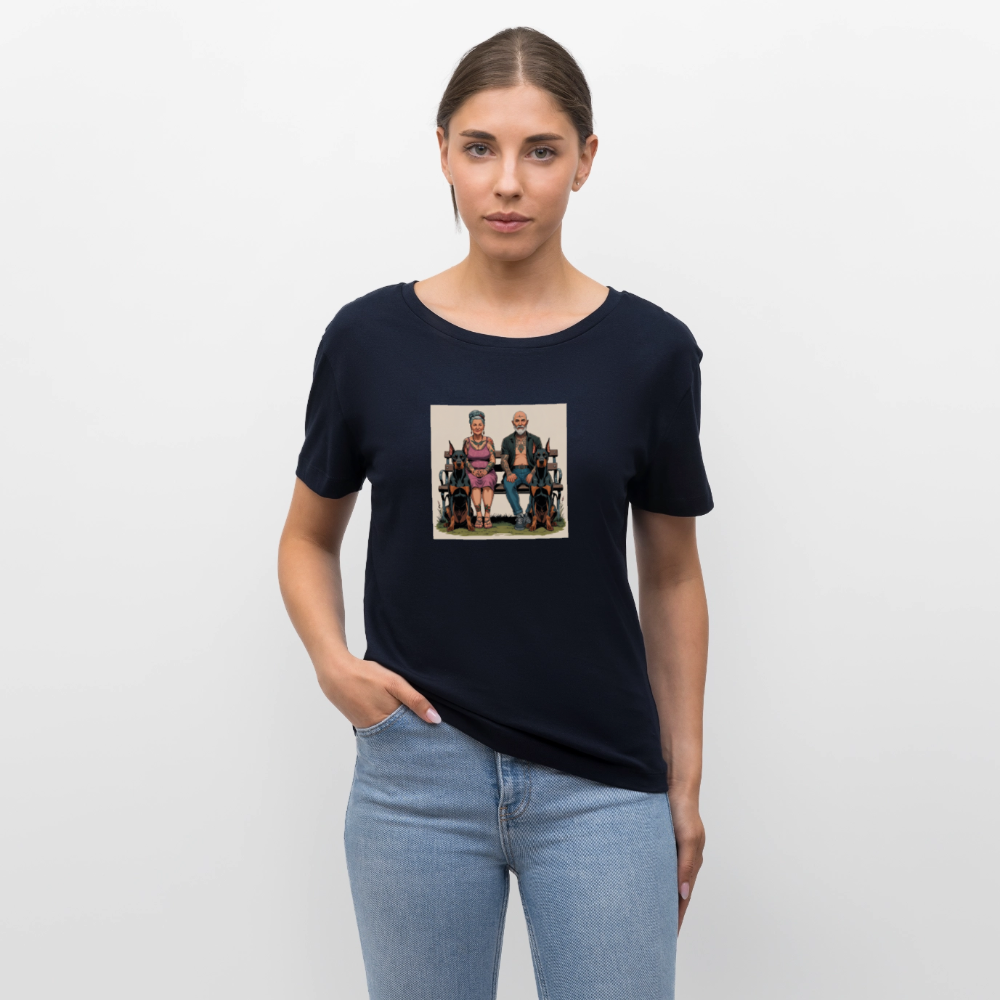 Frauen Bio-T-Shirt - Bank - Navy