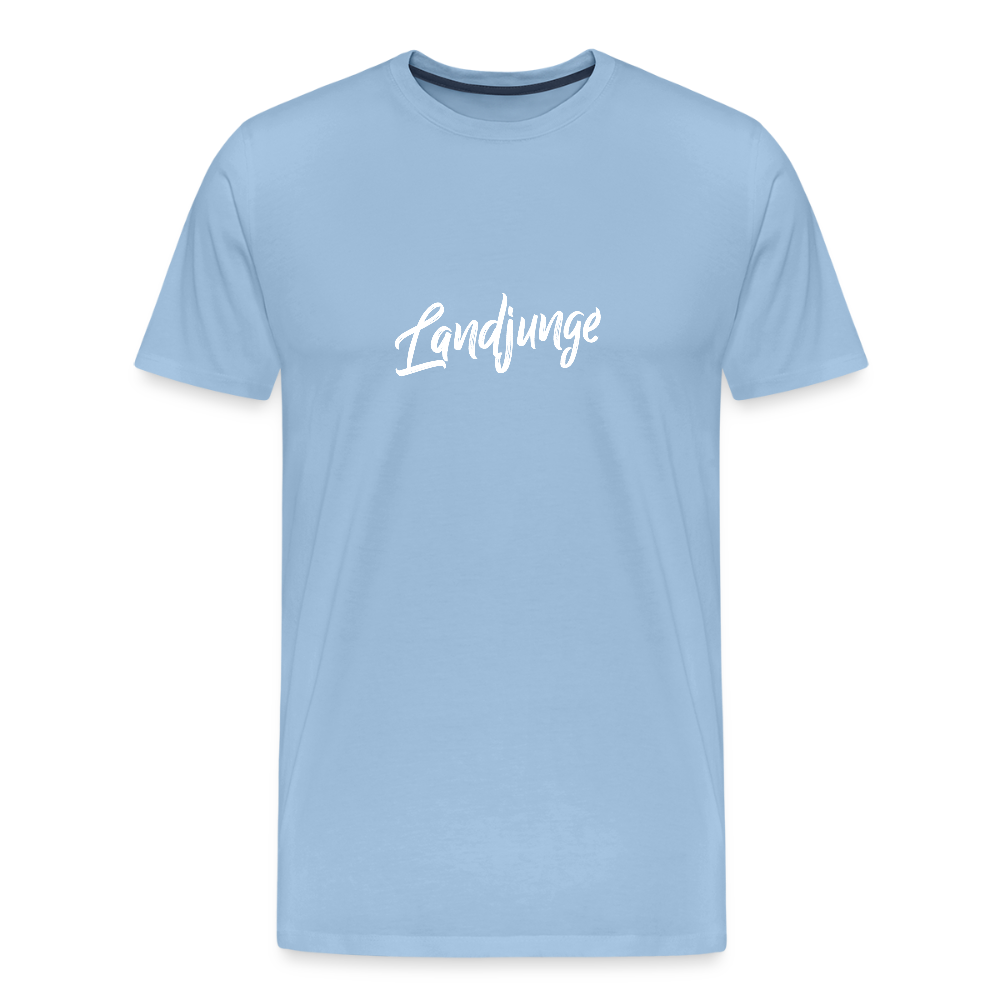 Männer BIO T-Shirt -Landjunge - Sky