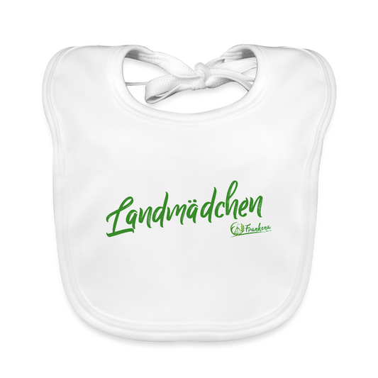 Baby Bio-Lätzchen - Landmädchen - Weiß