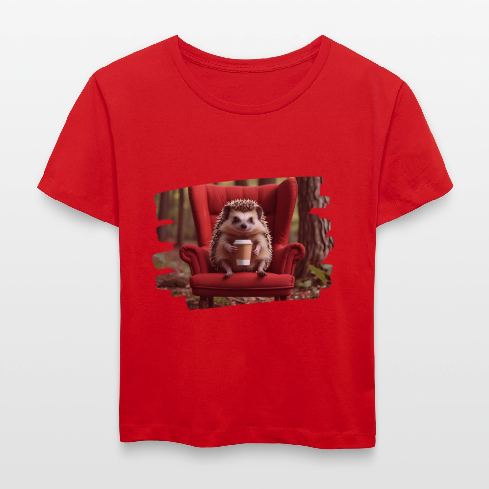 Frauen Bio-T-Shirt - Igel - Rot