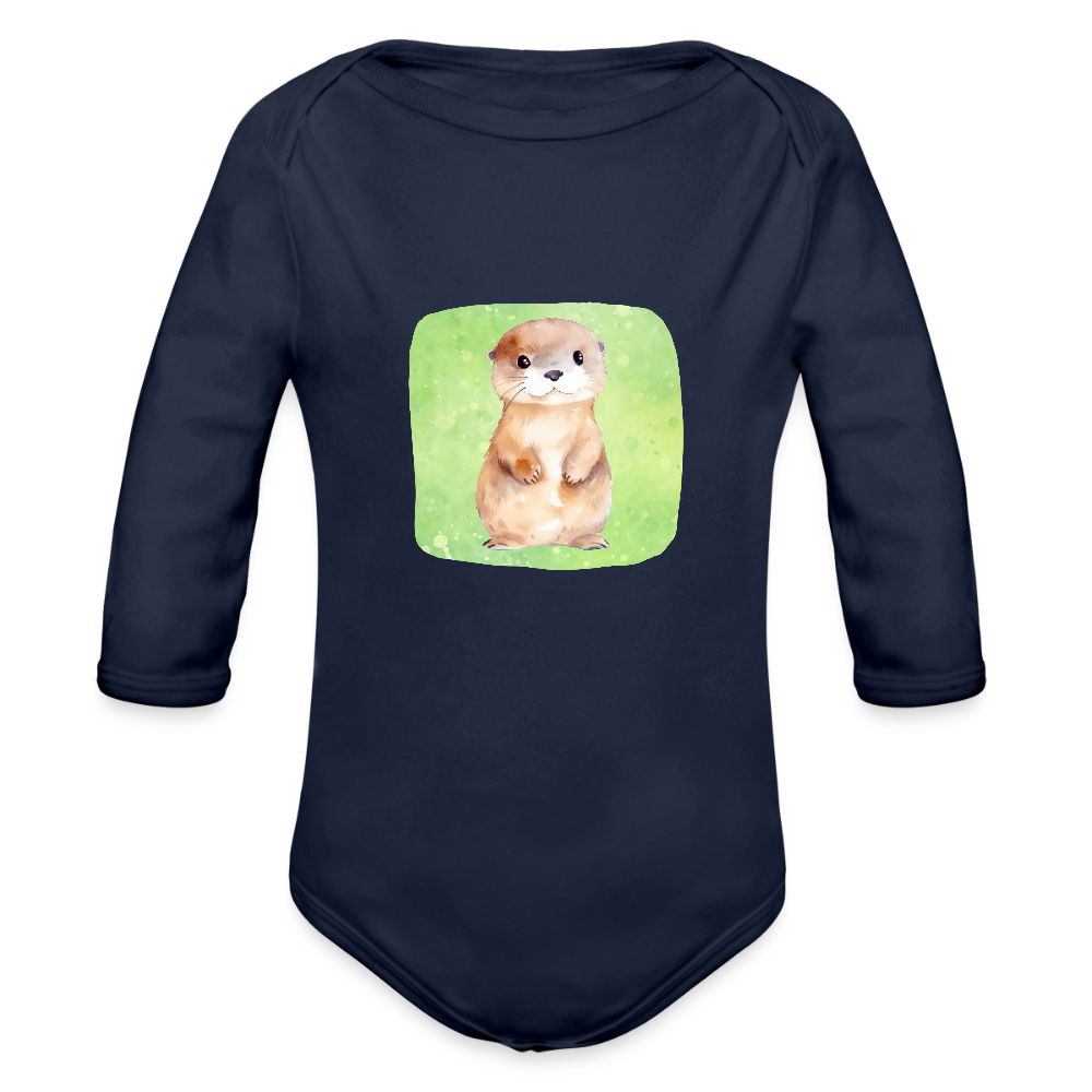 Langarmbody  - Baby Otter - Dunkelnavy