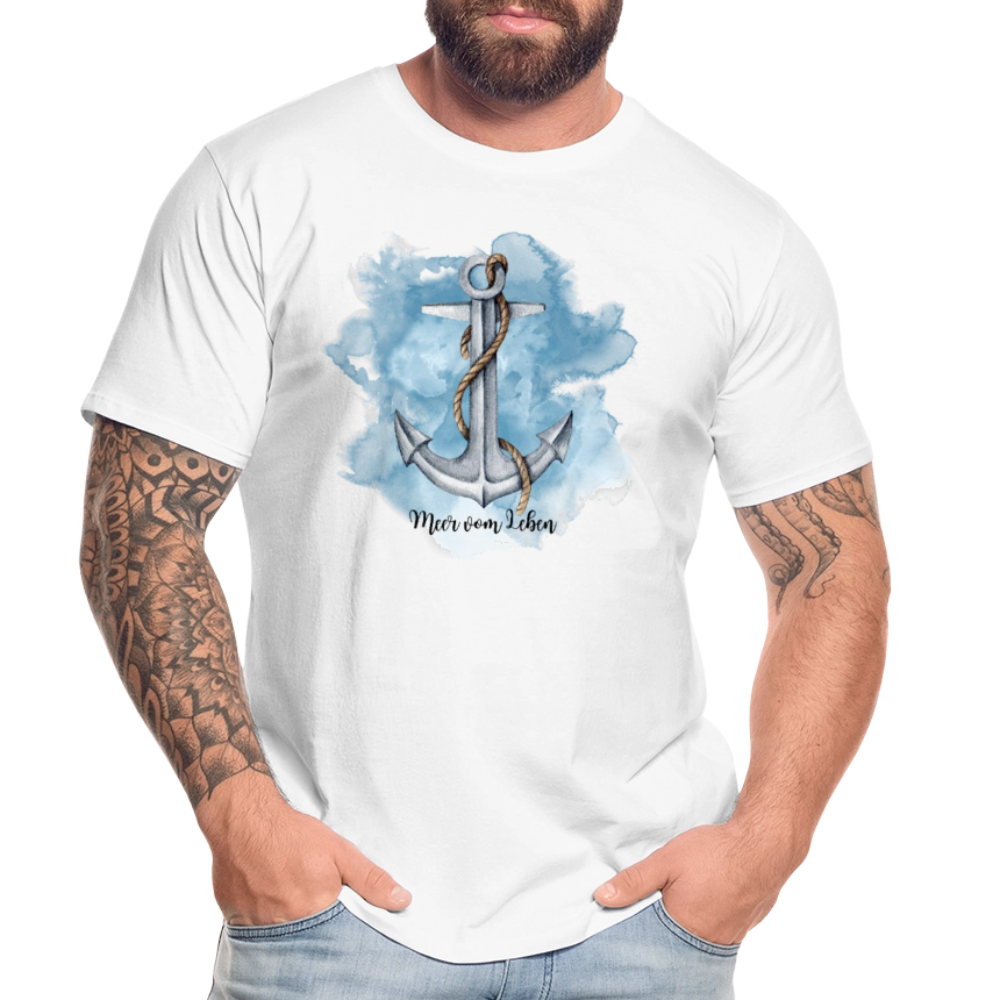 Männer Bio T-Shirt - MeerVomLeben - Weiß
