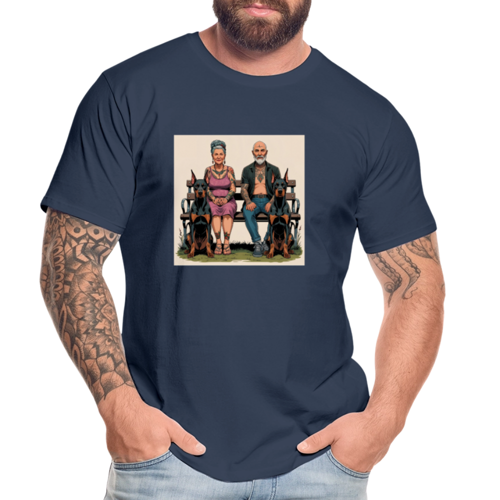 Männer Bio T-Shirt - Bank - Navy