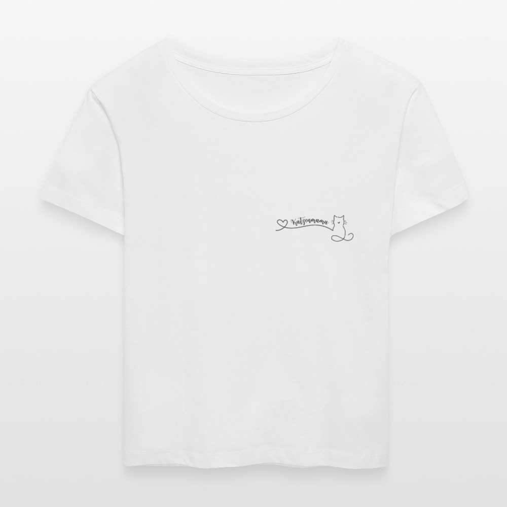Frauen Bio-T-Shirt - Katzenmama - Weiß