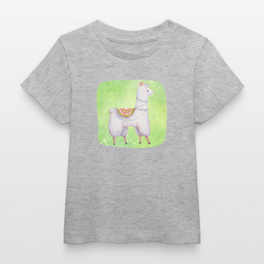 Bio-T-Shirt BABY Alpaka - Grau meliert