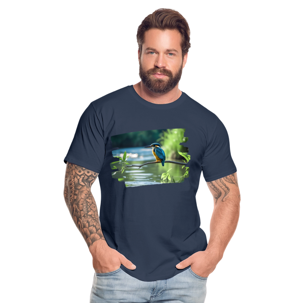 Männer Bio T-Shirt - Eisvogel - Navy