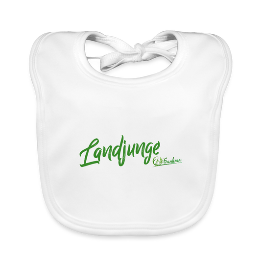 Baby Bio-Lätzchen - Landjunge - Weiß