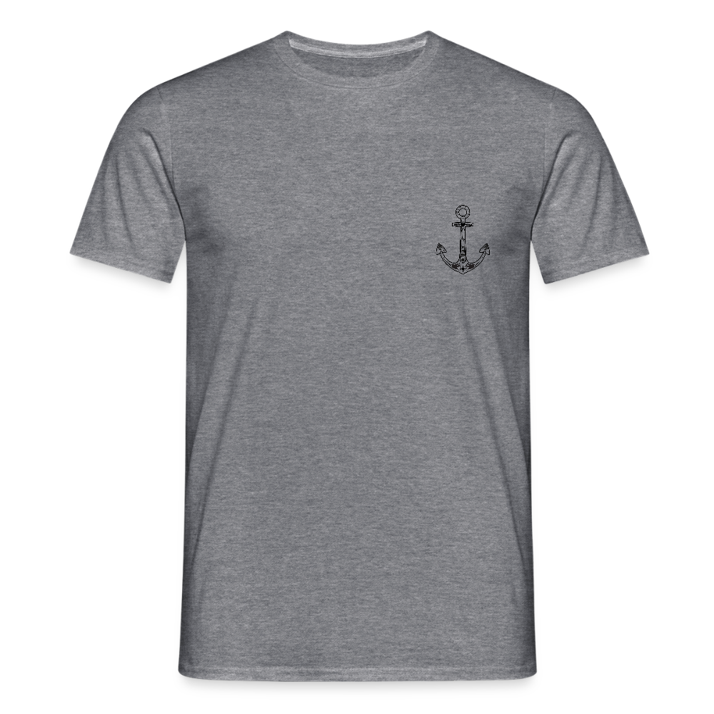 Männer T-Shirt - Anker - Graphit meliert