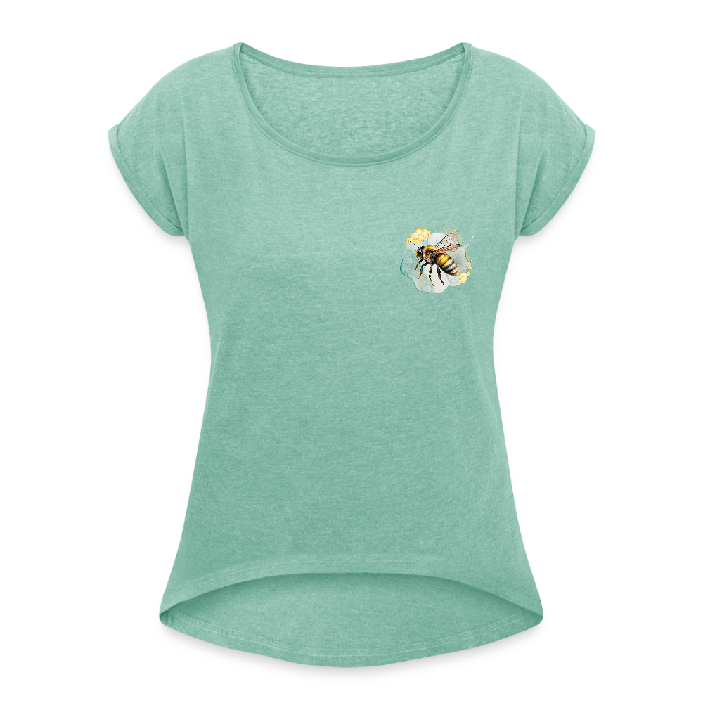 Frauen T-Shirt - Biene - Minze meliert