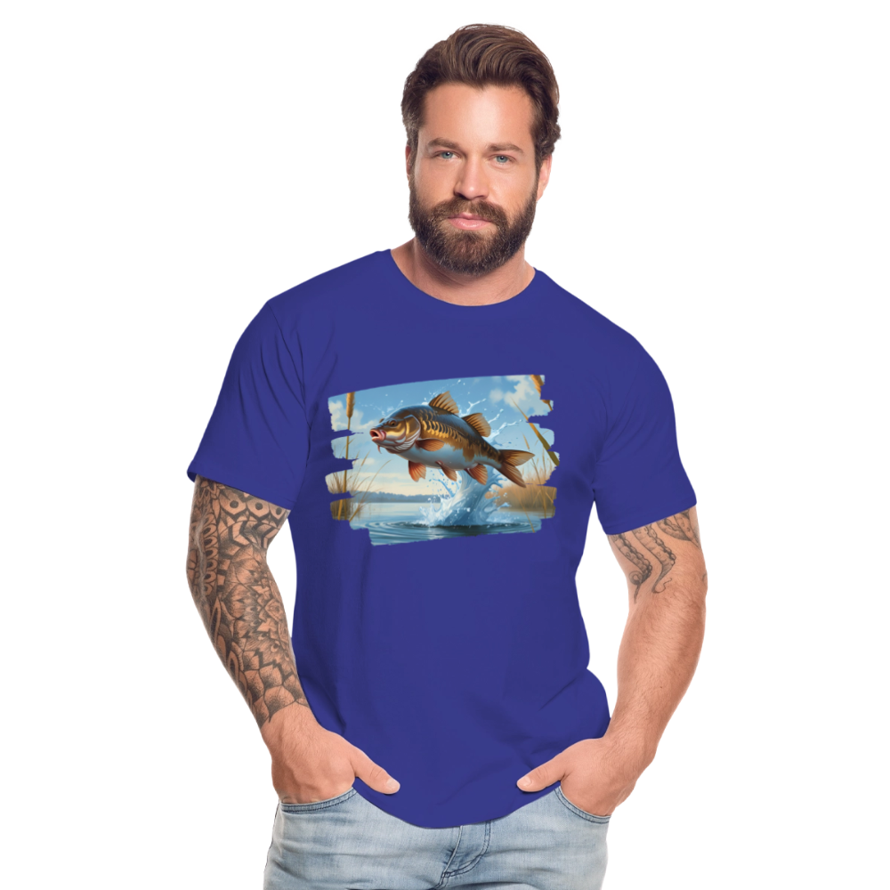 Männer Bio T-Shirt - Karpfen - Königsblau