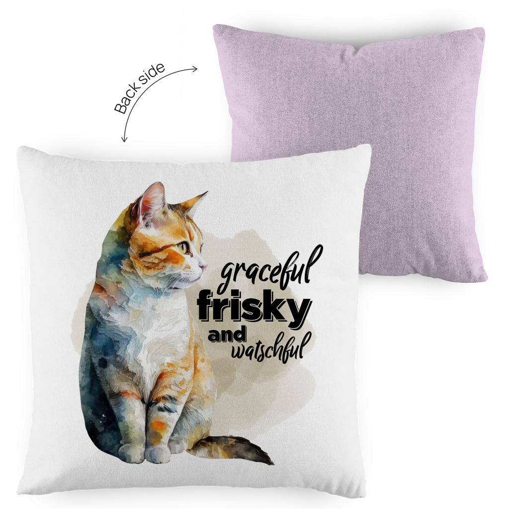 Kopfkissen zweifarbig Katze