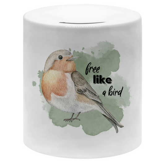 Spardose Vogel
