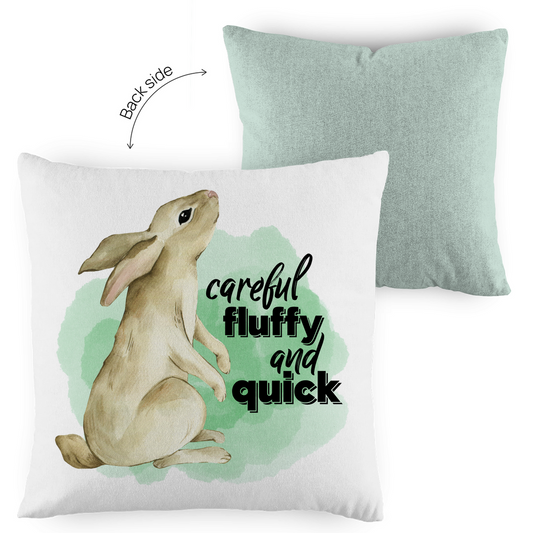 Kopfkissen zweifarbig Hase